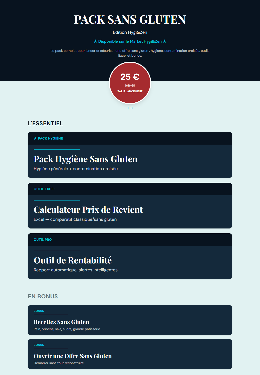 Pack Sans Gluten